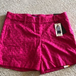 NEW THE LIMITED PINK TAILORED SHORTS